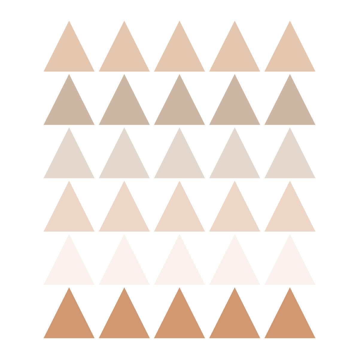 TRIANGLES1 - Stickers muraux en vinyle triangles marron et beige