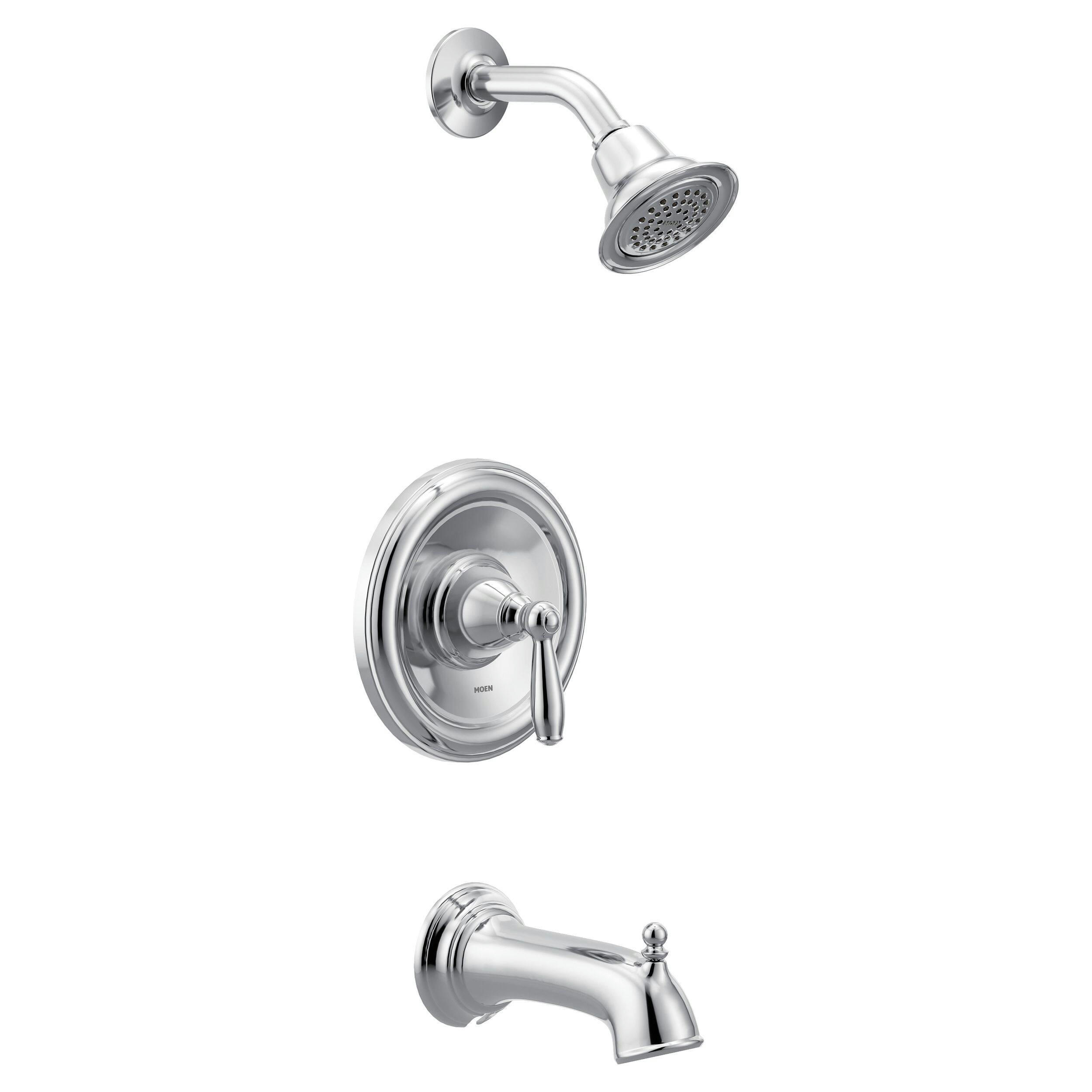 Moen Brantford Posi-Temp Pressure Balancing Tub & Shower Trim Kit, Valve Required, Chrome