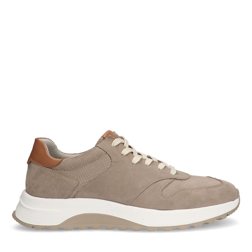 No Stress Beige suède sneakers