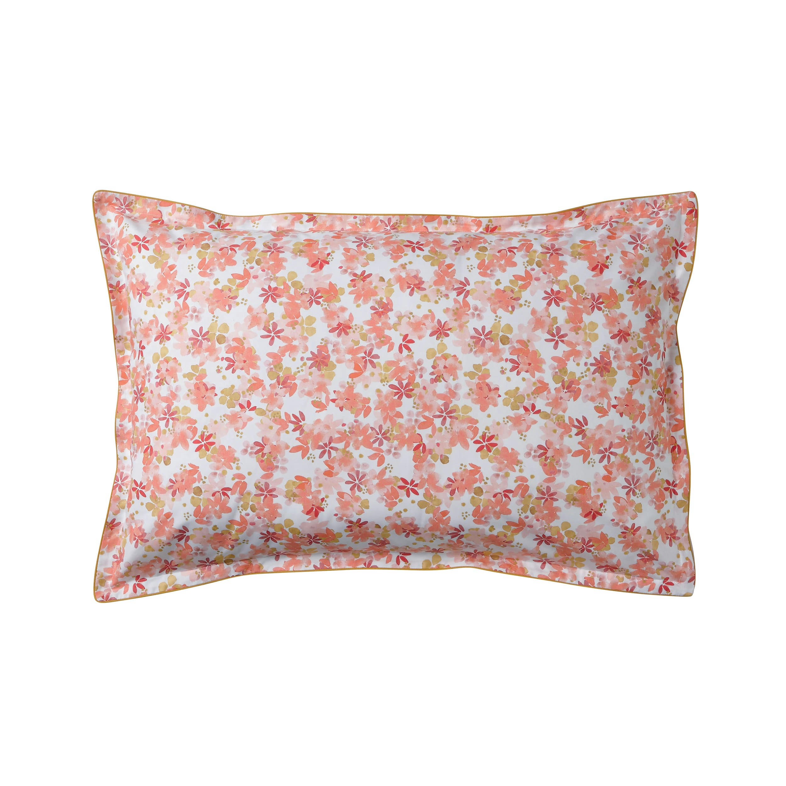 CIRCÉE - Taie d'oreiller en percale de coton rose 50x75