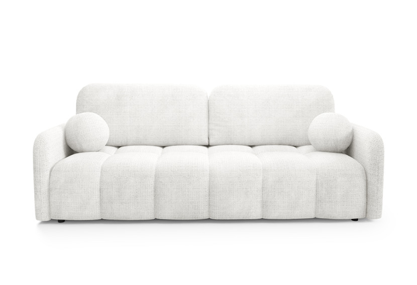 Sofa tapicerowana CUBE z funkcją spania Biała