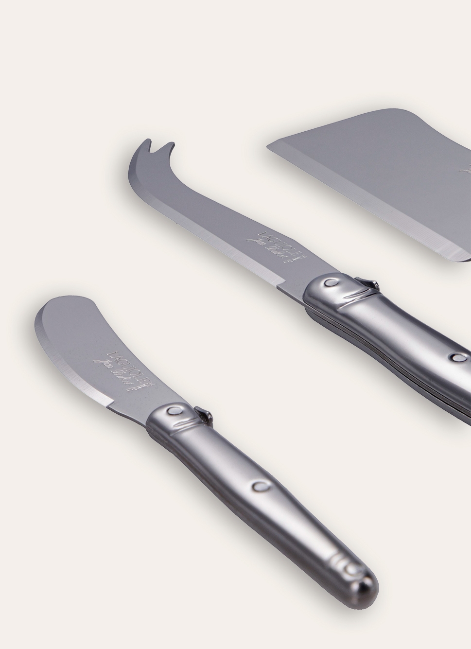 COFFRET DE 3 COUTEAUX A FROMAGE INOX INOX