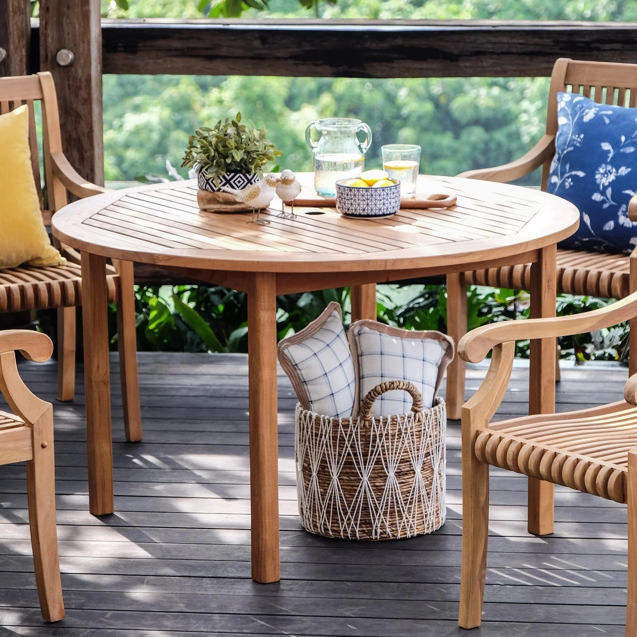 Cambridge Casual Leon 5-piece Teak Outdoor Dining Set