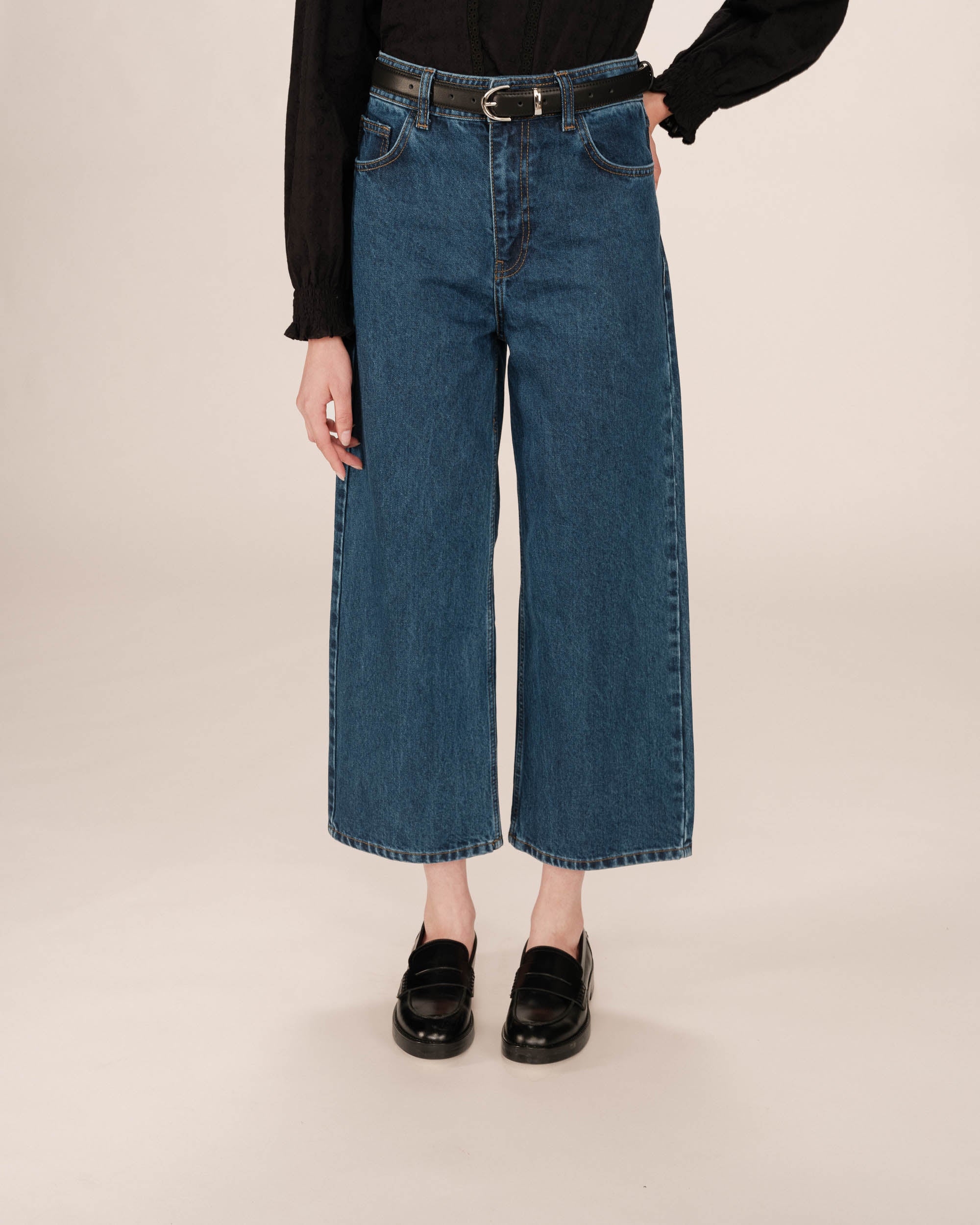Jean 7/8e medium blue Jonas