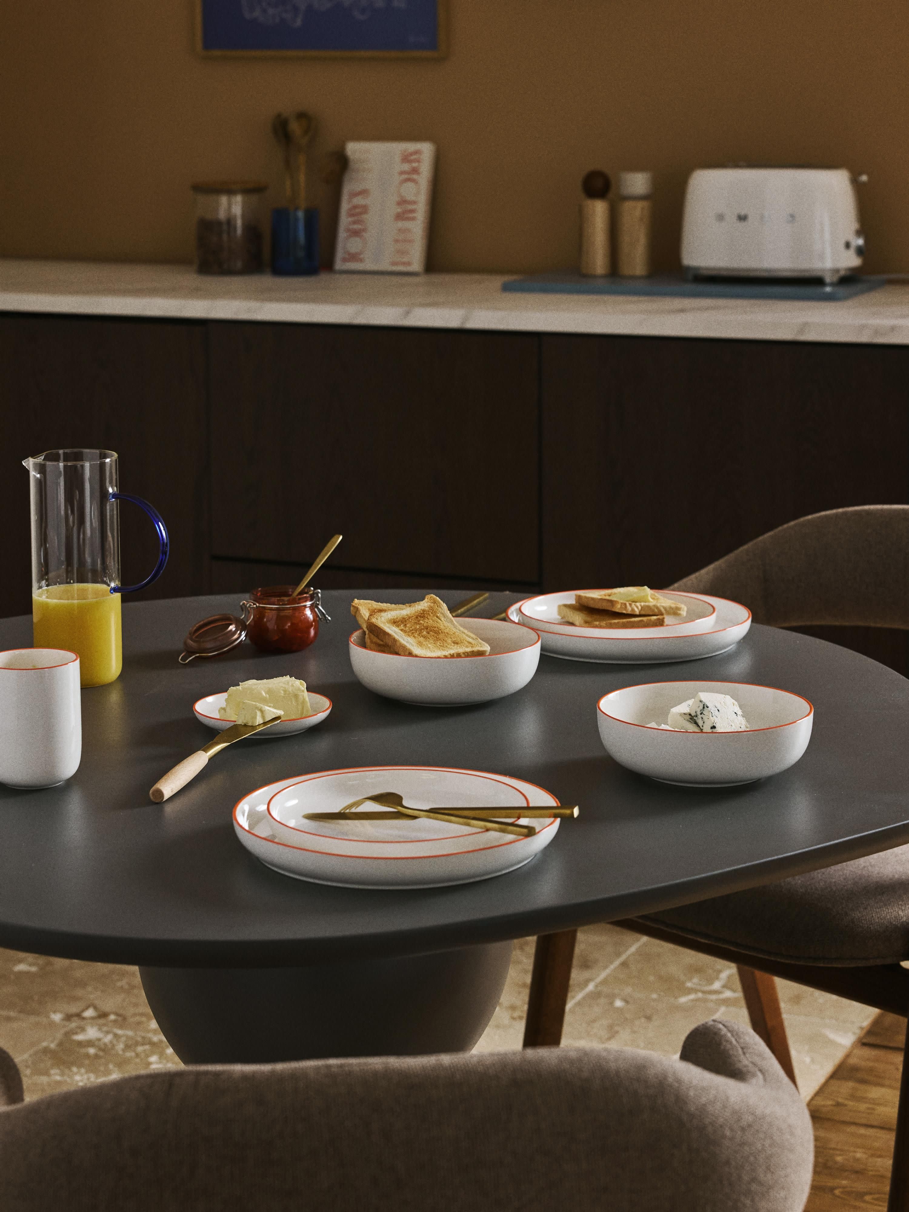 Porzellan-Geschirr-Set Facile, 6 Personen, 18er-Set