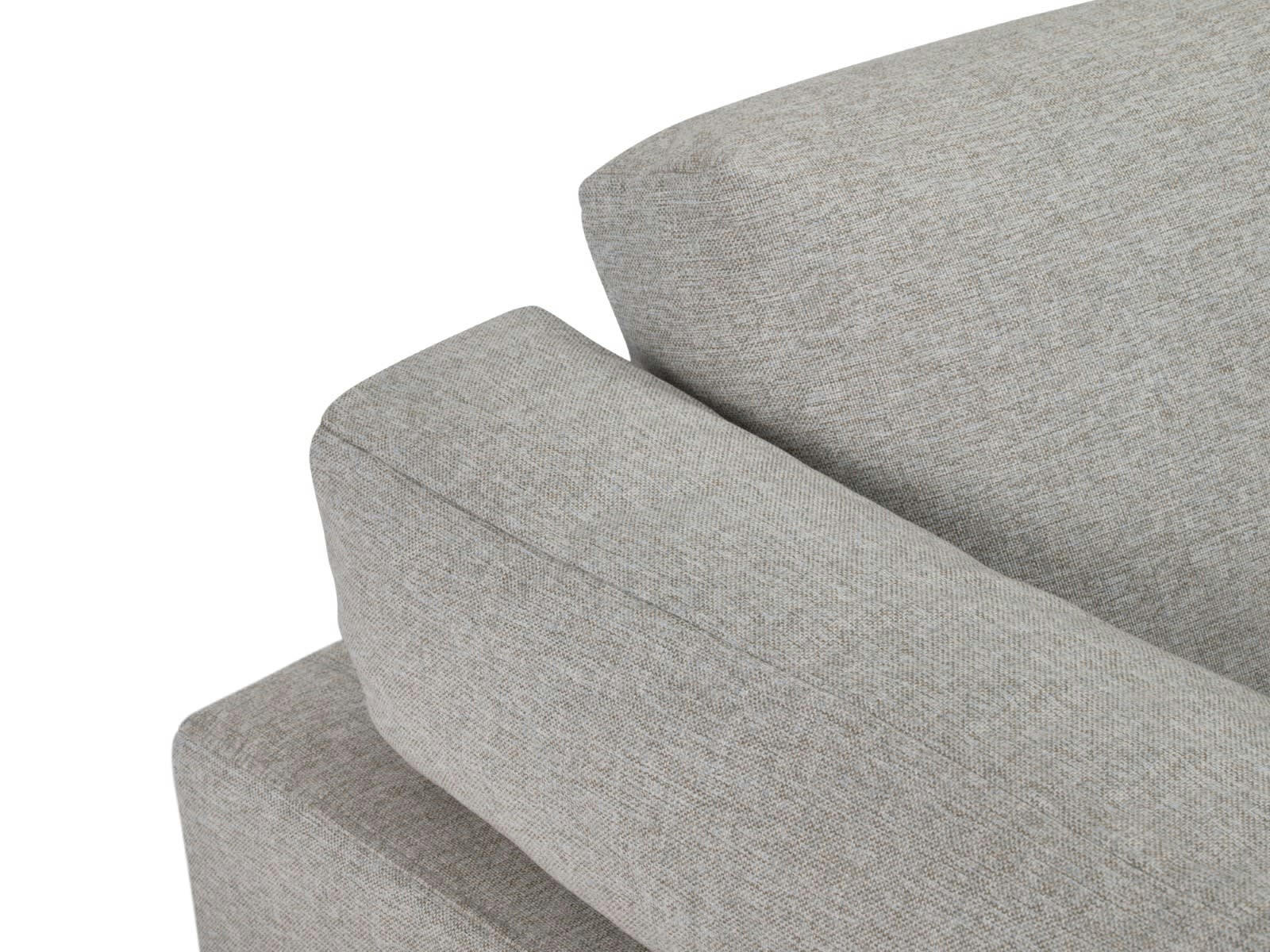 CAMILLE - Canapé 3 places en Tissu Structurel Beige