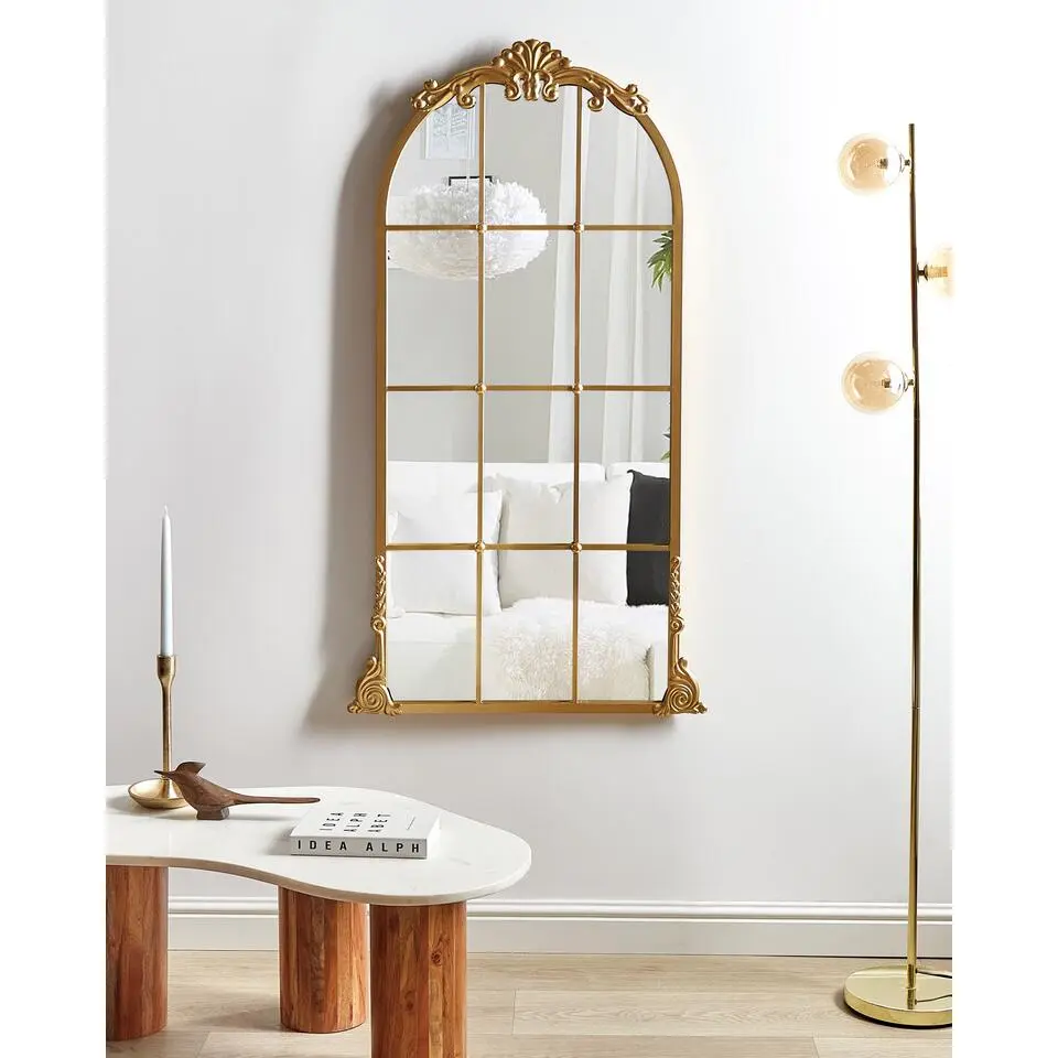 NOIDAN - Wandspiegel - Goud - 66 x 124 cm - Metaal