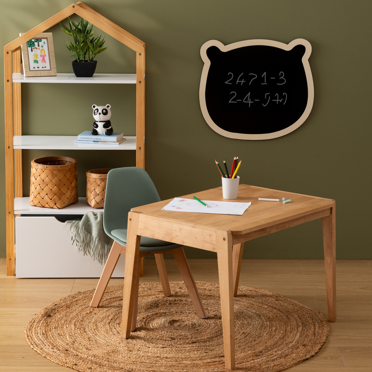 Children's slate "Orso" Black, 47.5x53 cm
