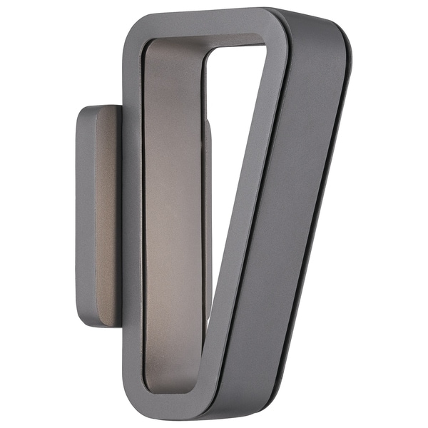 Pediment Soldered Silver Led Wall Sconce By Minka