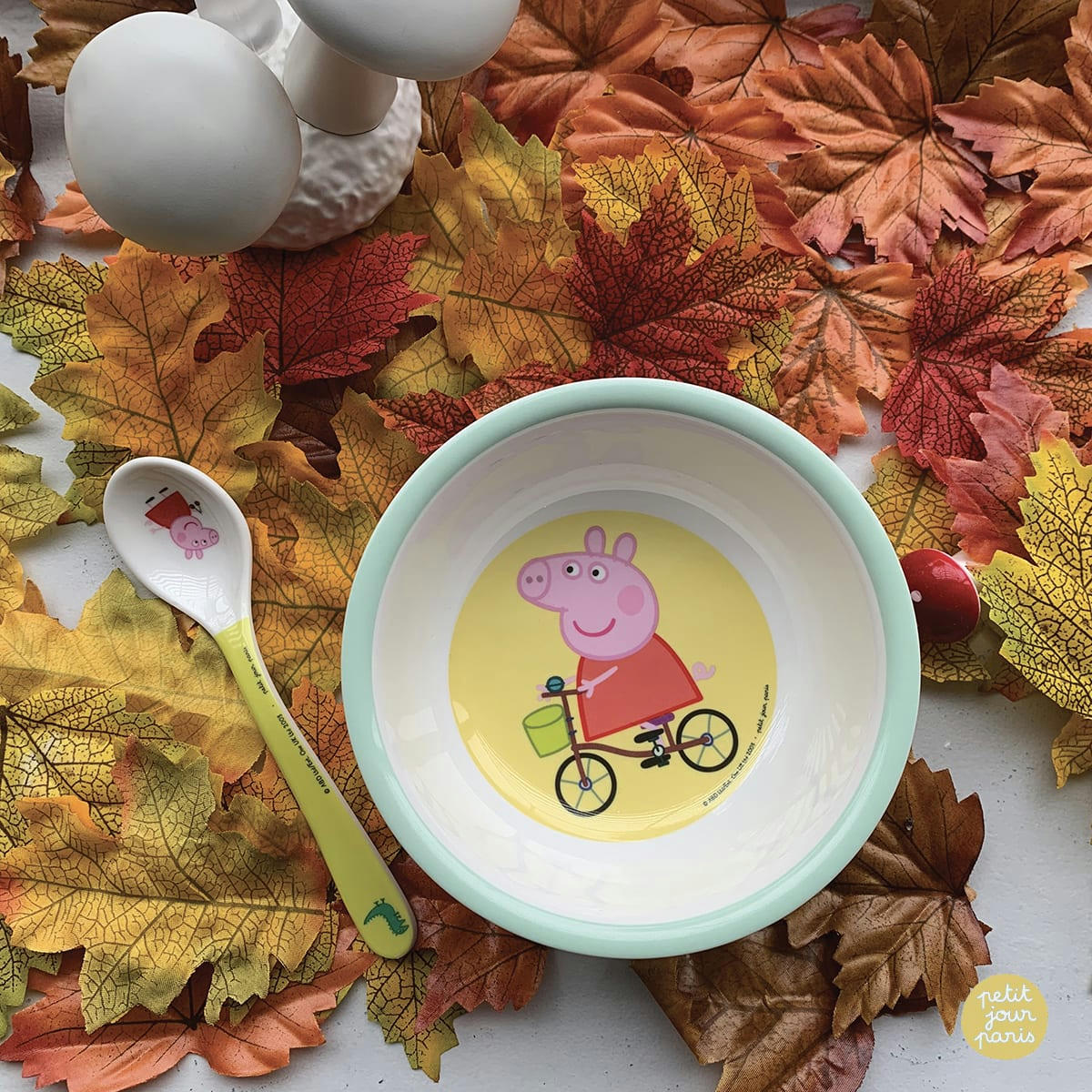 PEPPA PIG - Bol ventouse avec cuillère multicouleur bébé