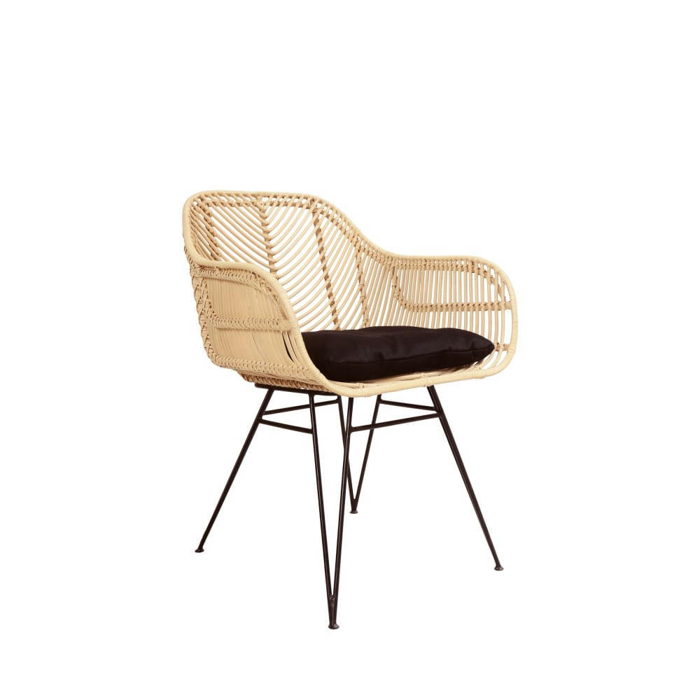 NUNUHAI - Fauteuil de table en rotin