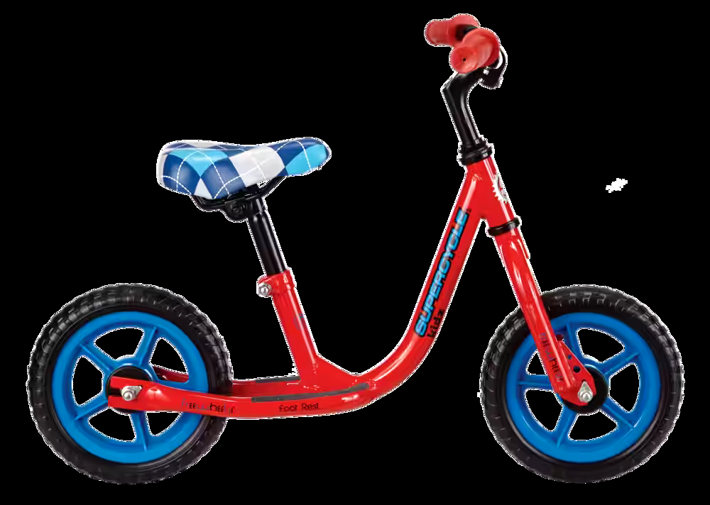 Supercycle Freewheeler Balance Bike, 10-in, Red
