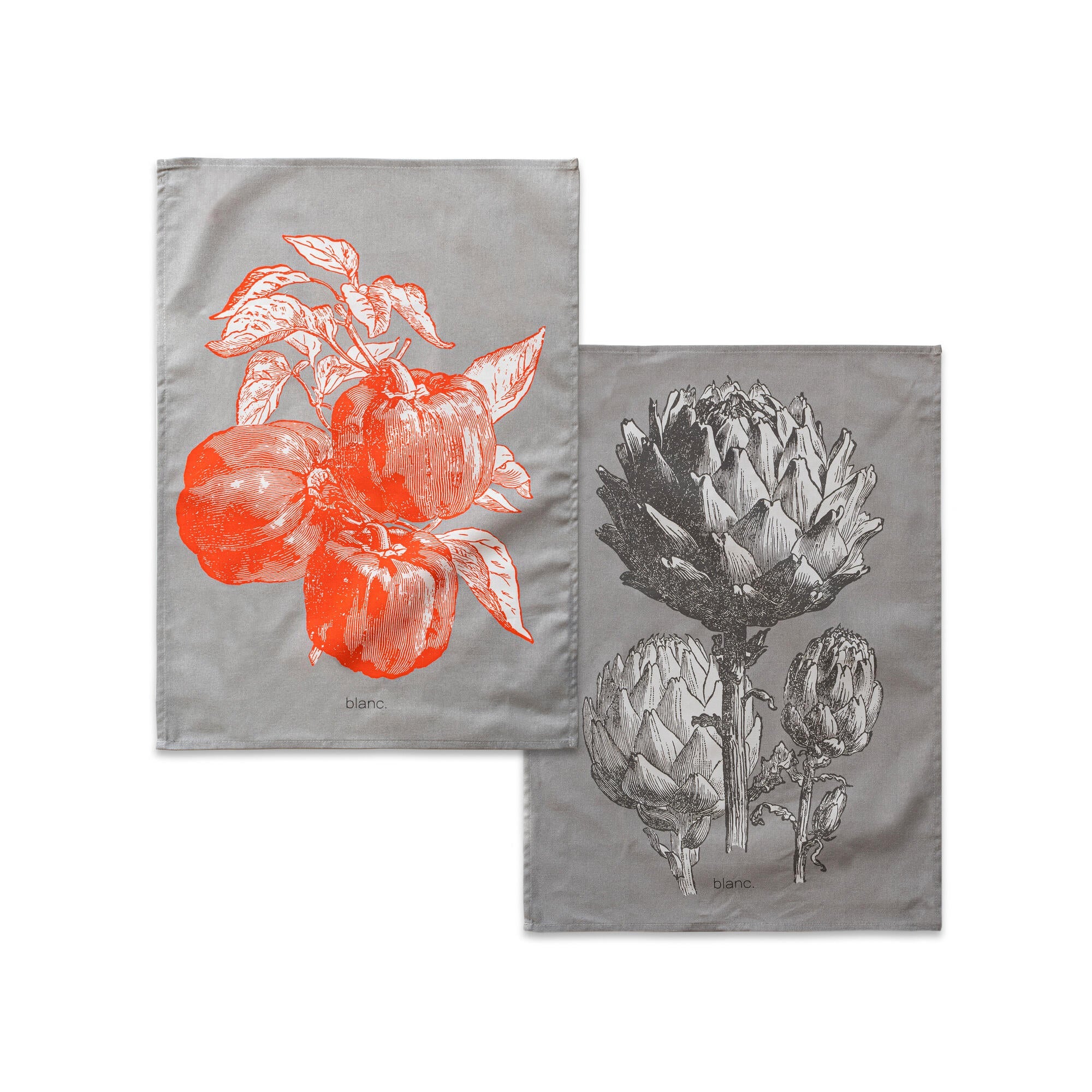 Blanc Set van 2 theedoeken Artichoke
