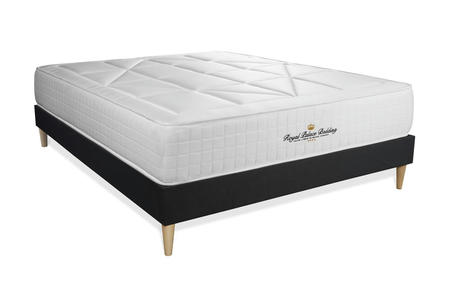 WINDSOR - Pack matelas sommier kit 200x200 oreiller couette