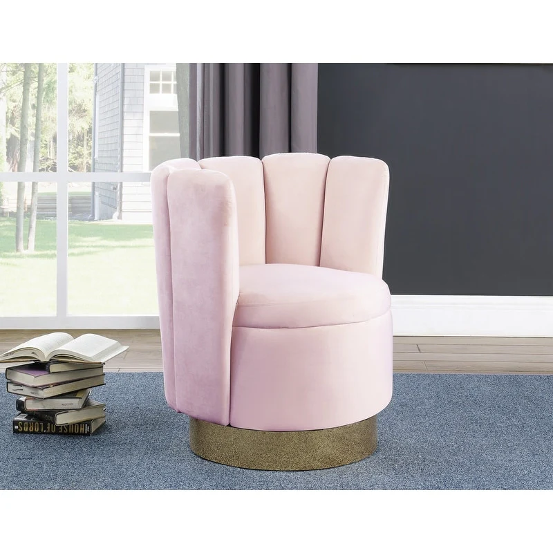 Best Master Furniture Velvet Swivel Chair