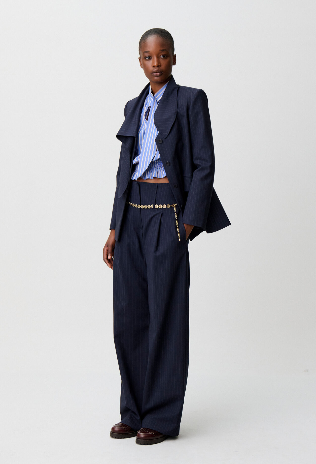Pantalon laine mélangée