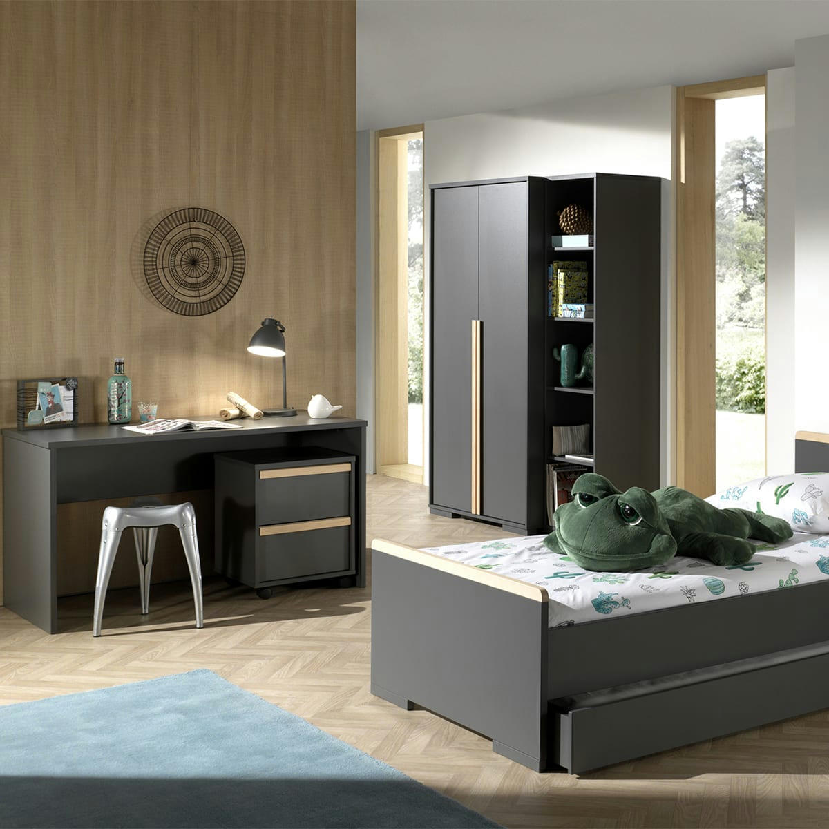 LONDON - Bibliothèque anthracite