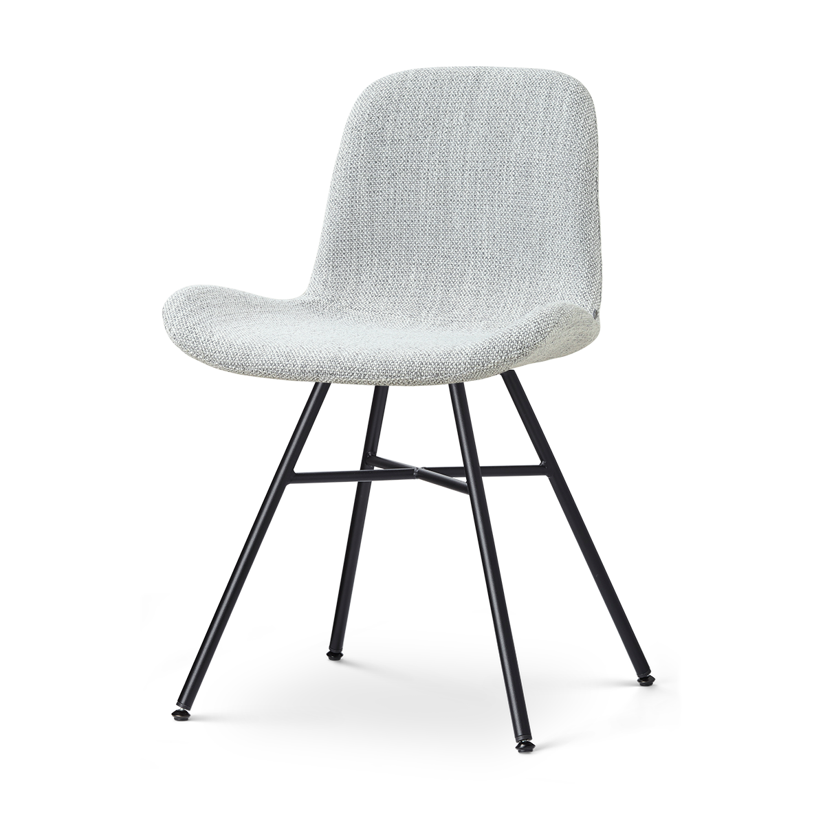 Nolon Noa-Fé Eetkamerstoel Grijs Melange - Zwart Onderstel