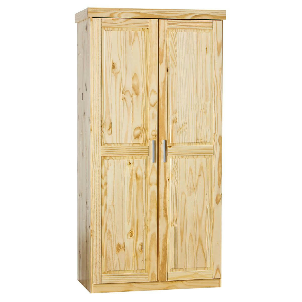 CALI - Armoire  2 portes bois massif naturel