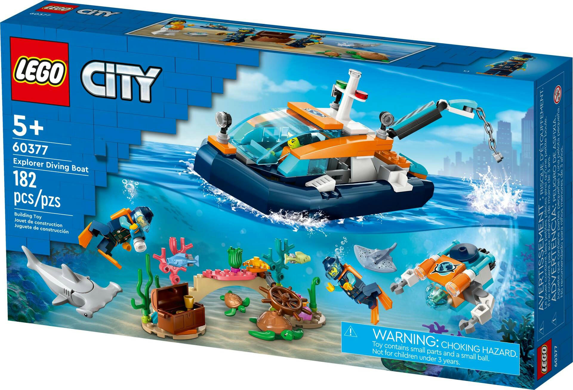 LEGO® City Explorer Diving Boat Building Set, Ages 5+