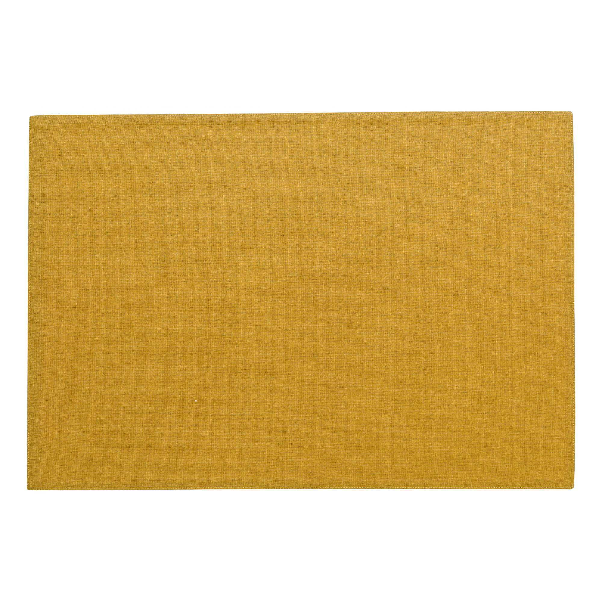 ELINE - Set de table  en coton bronze 33 x 48