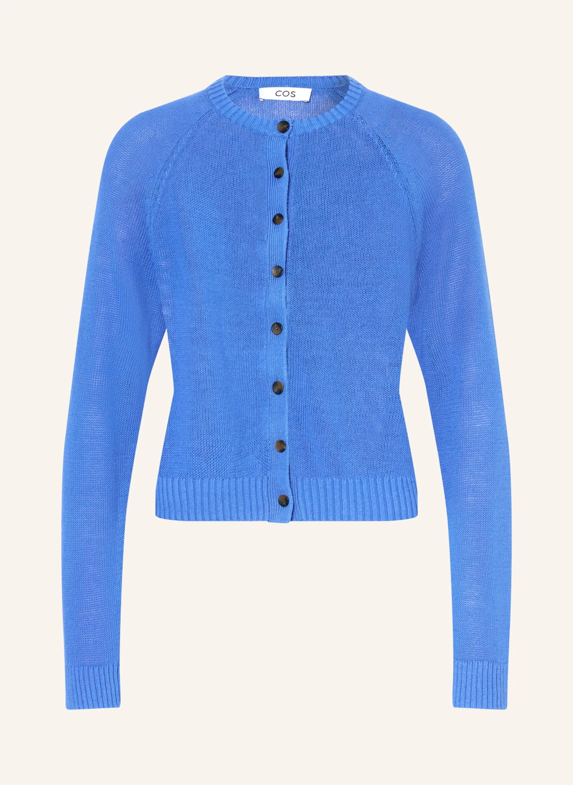 COS Strickjacke aus Leinen