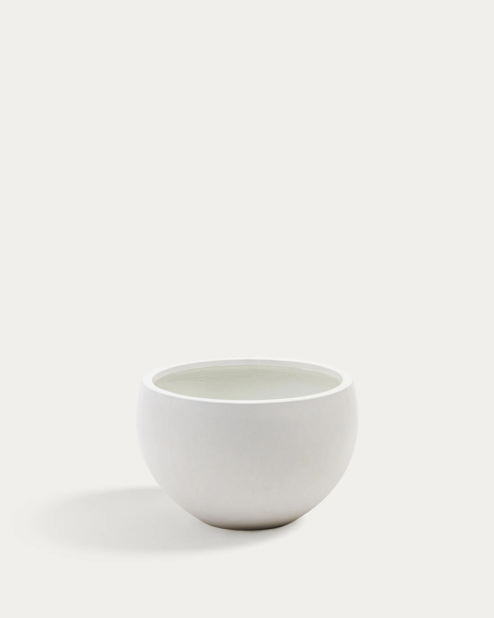 Grau White Cement Planter Ø 56 cm