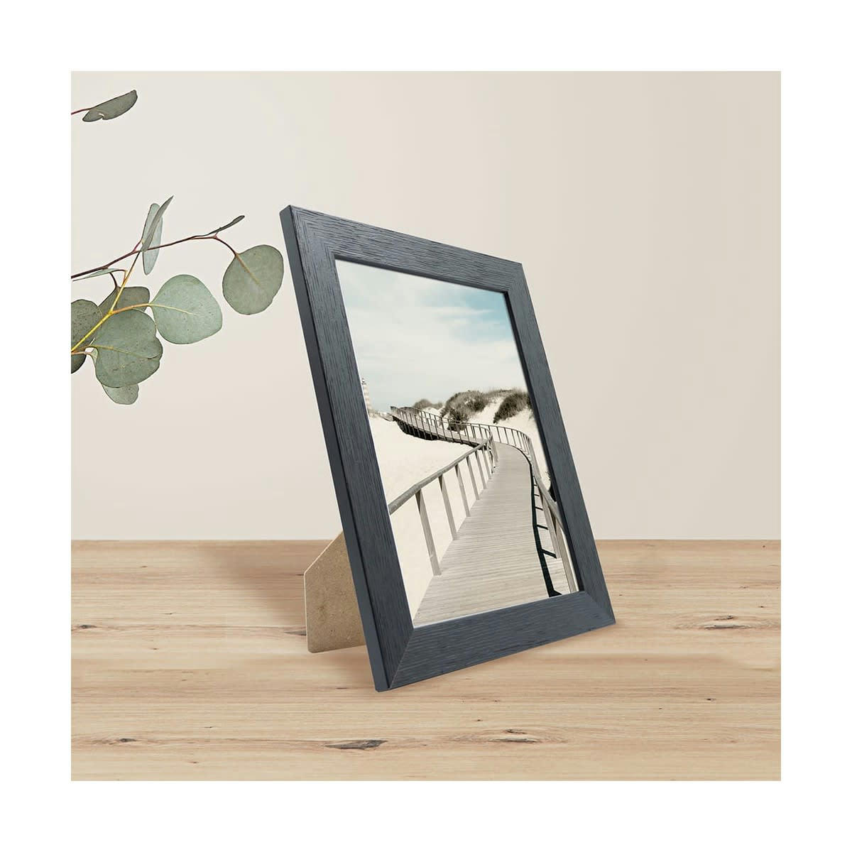 KARMA - Cadre photo noir 18x24 cm bois reconstitué fsc