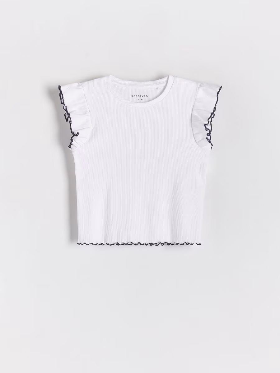 Rib Knit T-Shirt