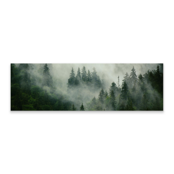 Obraz Panoramiczny Las We Mgle Efekt 3D 145x45cm