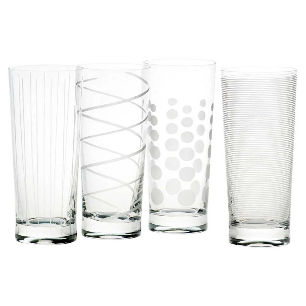Mikasa Menaje Set Of 4 High Ball Glasses