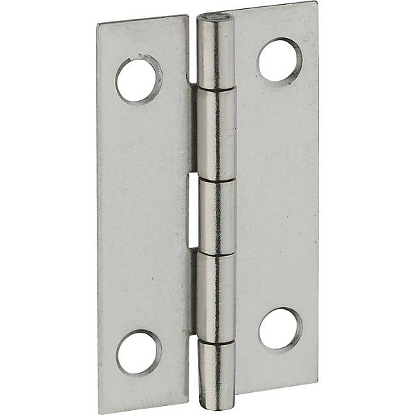 Charnière rectangulaire à nœud roulé simple feuille - Thirard - Inox