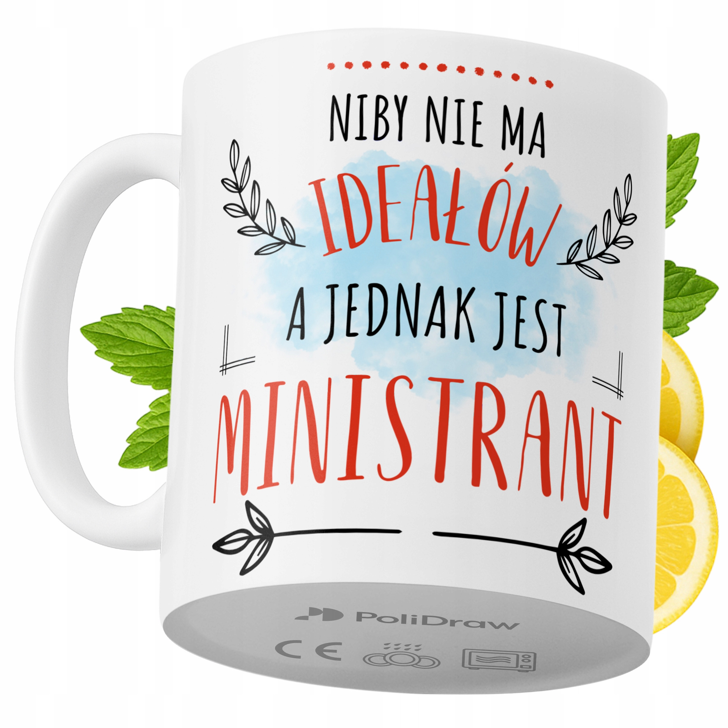 Kubek Dla Ministranta na Prezent z Nadrukiem ze Zdjęciem 330 ml PoliDraw