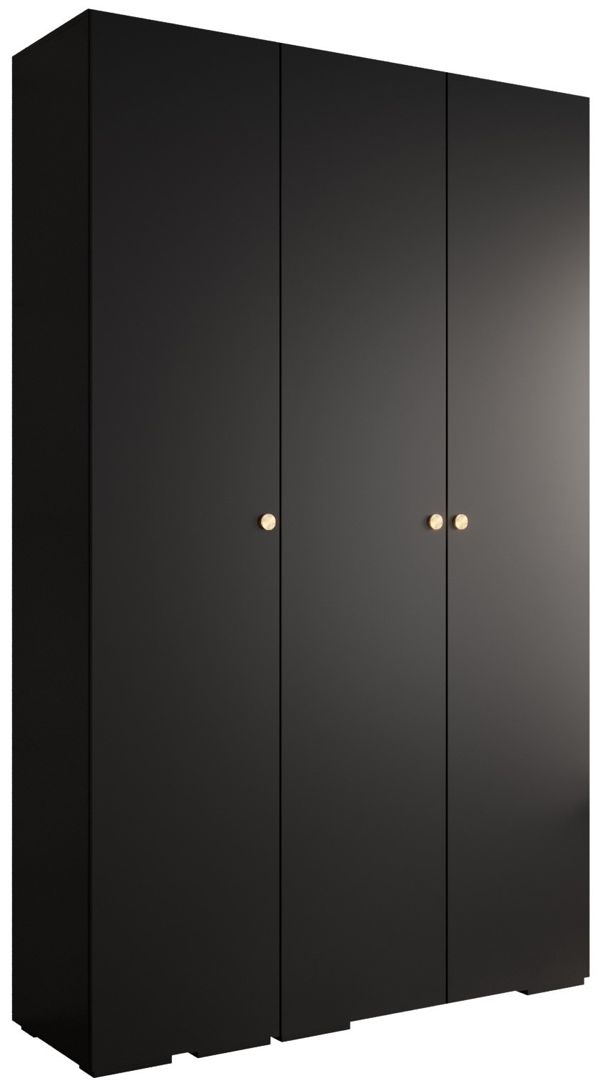 Szafa ubraniowa Garderoba INOVA 2 1,5SZ czarny