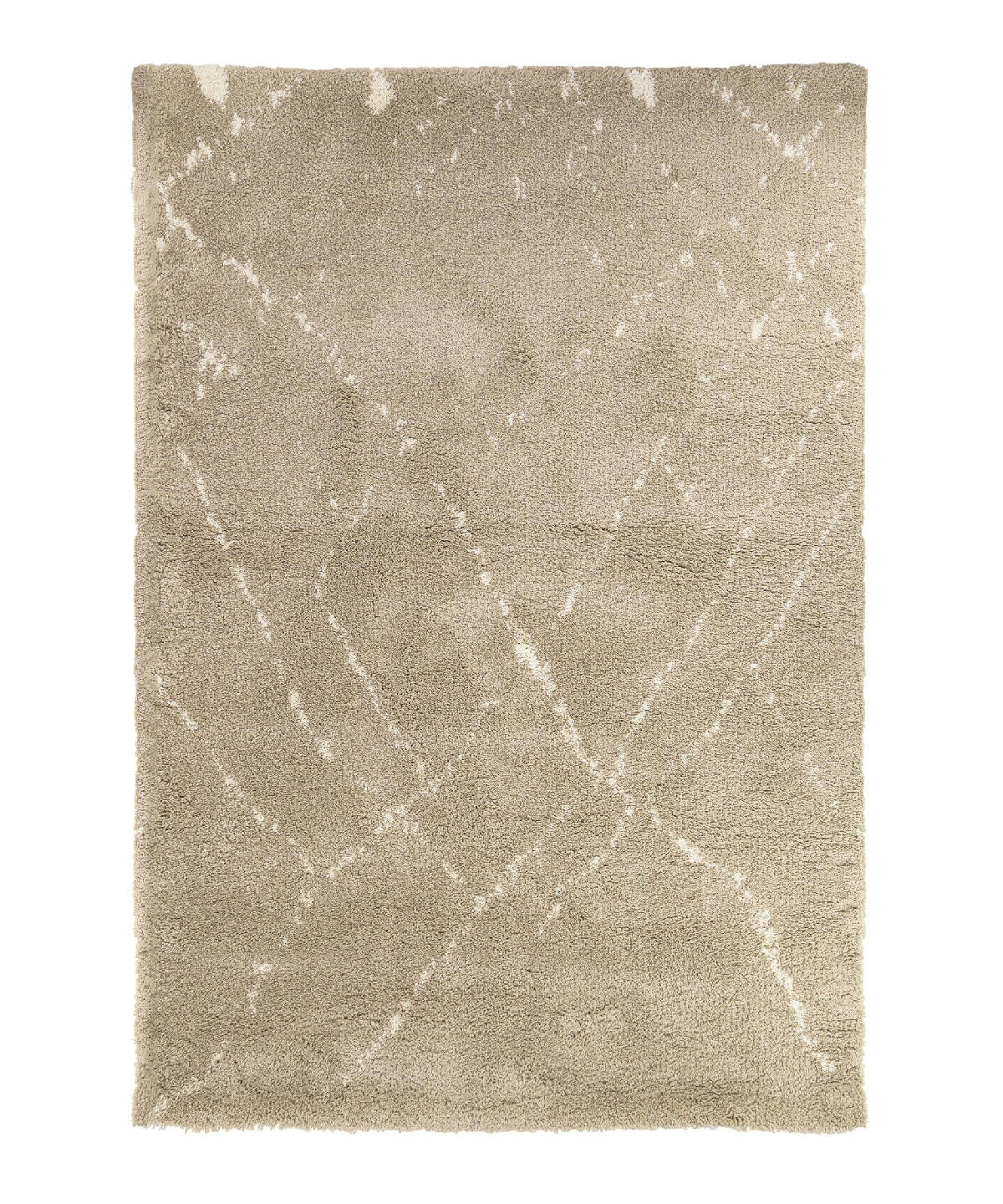 SAHARA - Tapis deco berbere épais Beige 160x230, OEKO-TEX®