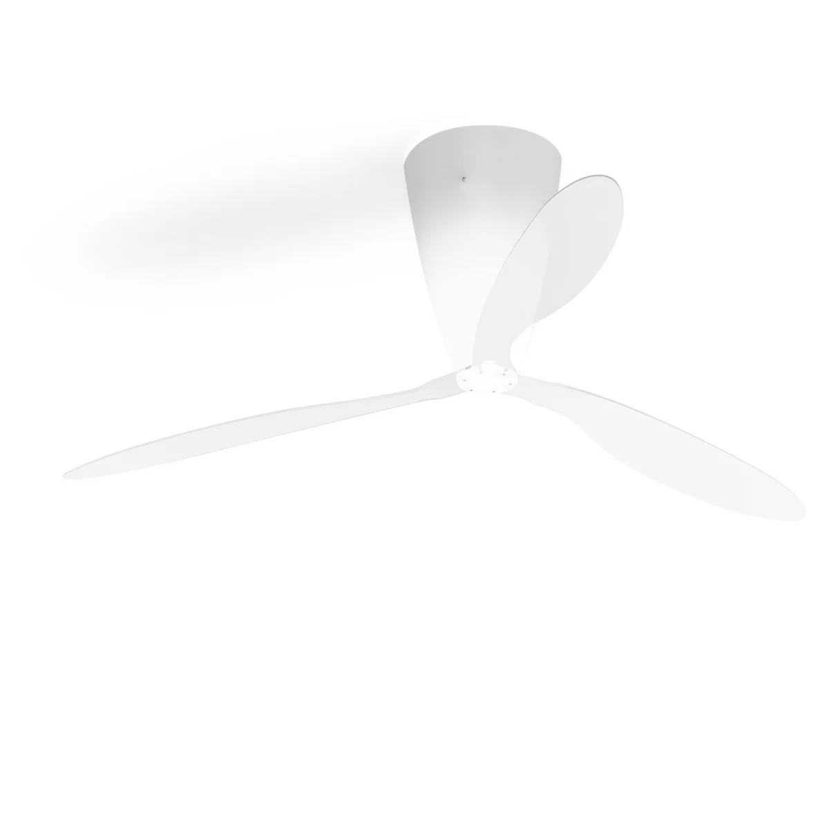 Luceplan - Blow D28 Ventilator / Deckenleuchte, transparent