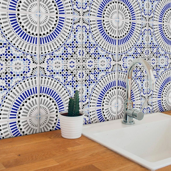 Fliesenaufkleber »Orientalische Kacheln«, selbstklebend