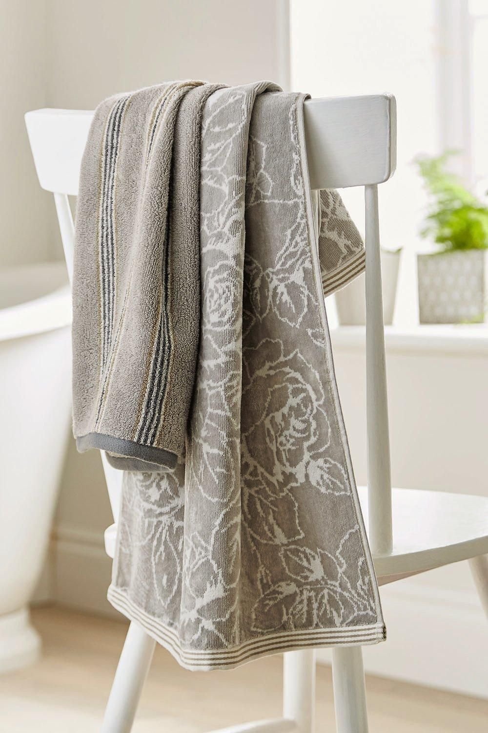 Sanderson Brecon Stripe' Cotton Towels