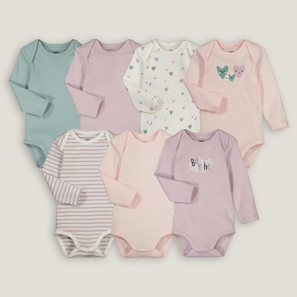Lot de 7 bodies manches longues