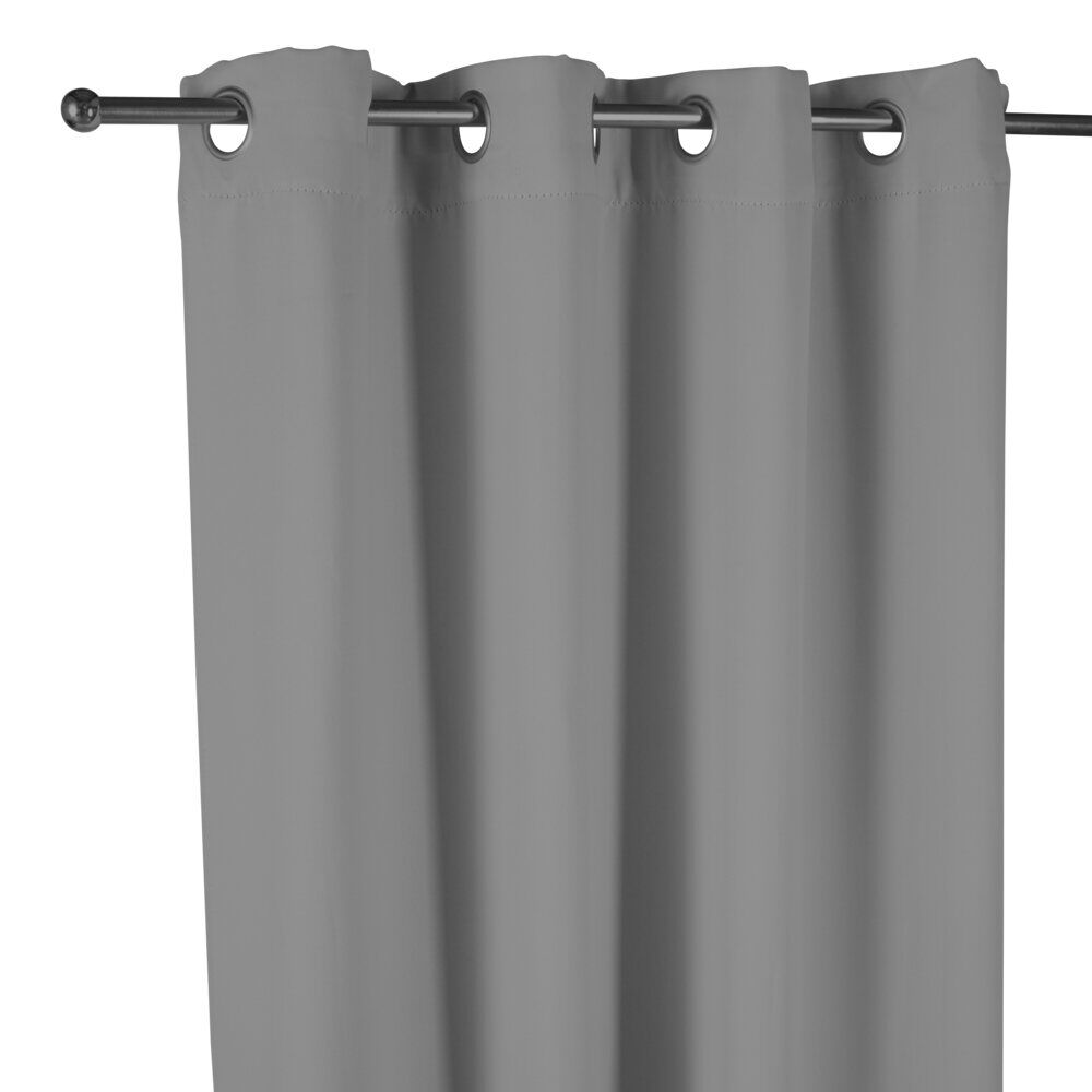 Rideau occultant porte gris clair 135x240cm