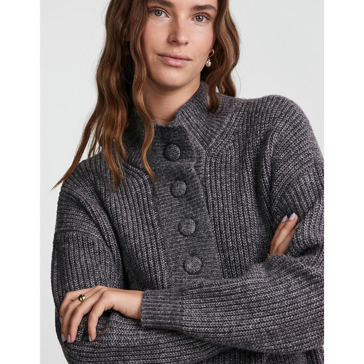 Robe pull boutonnée