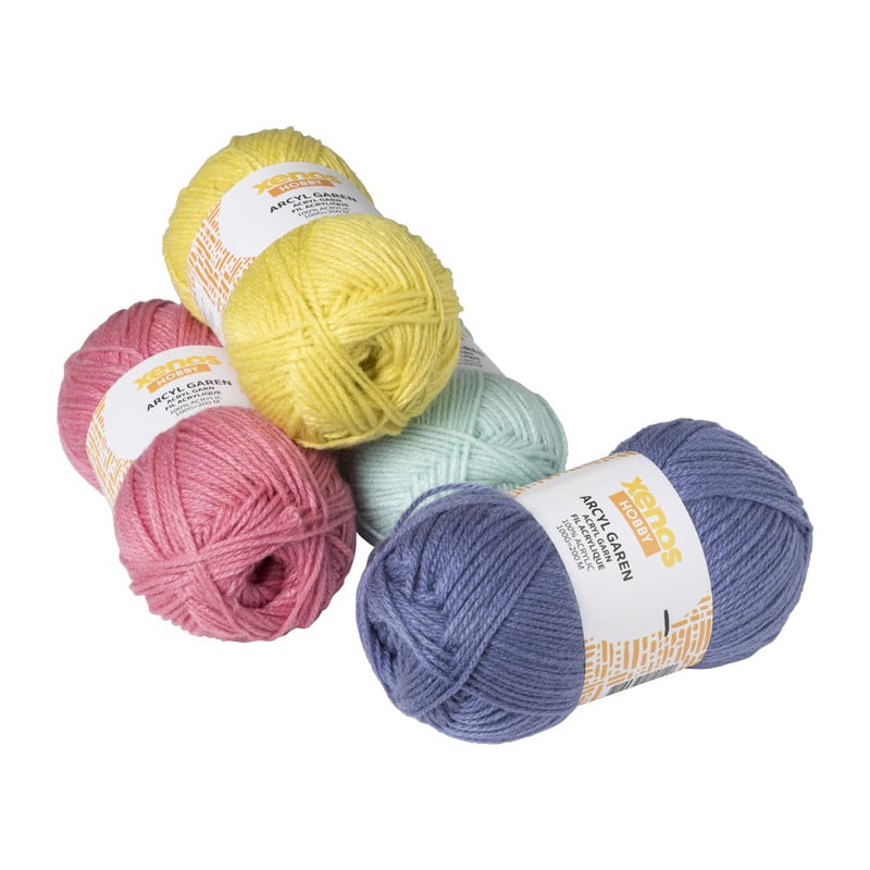 Garen acryl - blauw - 100 gram - 200 meter