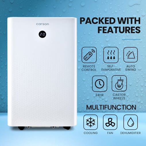 NNEMB 3.5kW Portable Air Conditioner, with Dehumidifier Mode & Fan Cooler