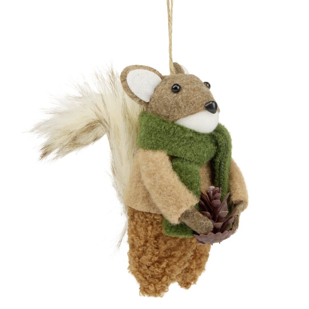 Personnage de No&euml;l en feutrine à suspendre H9cm (4 modèles)