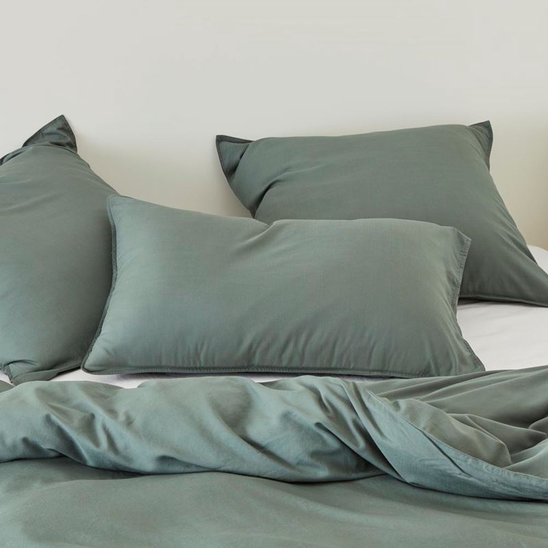 Bamboo Linen Twin Needle Cypress Quilt Cover Separates
