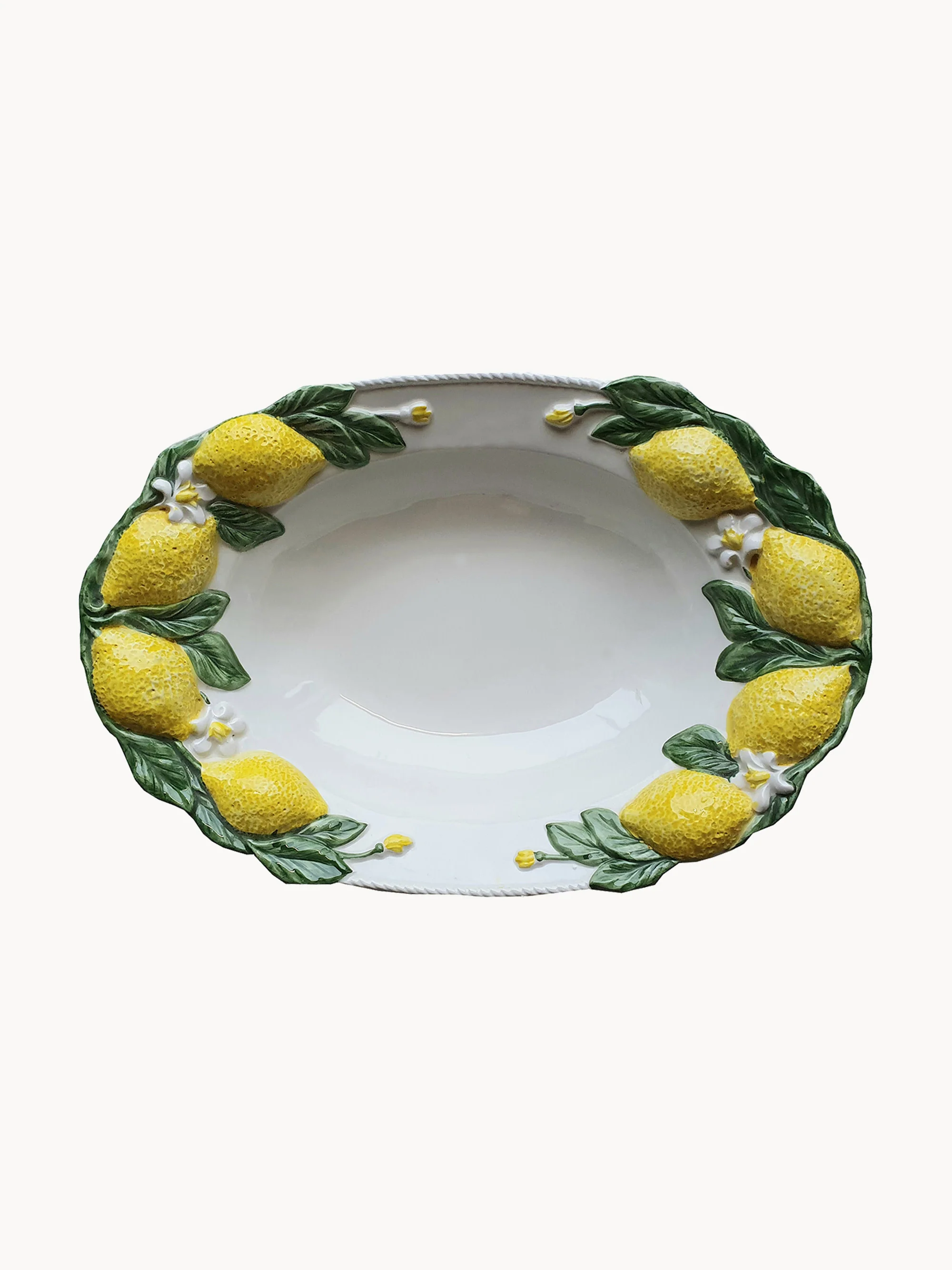 Handbemalte Servierplatte Lemon