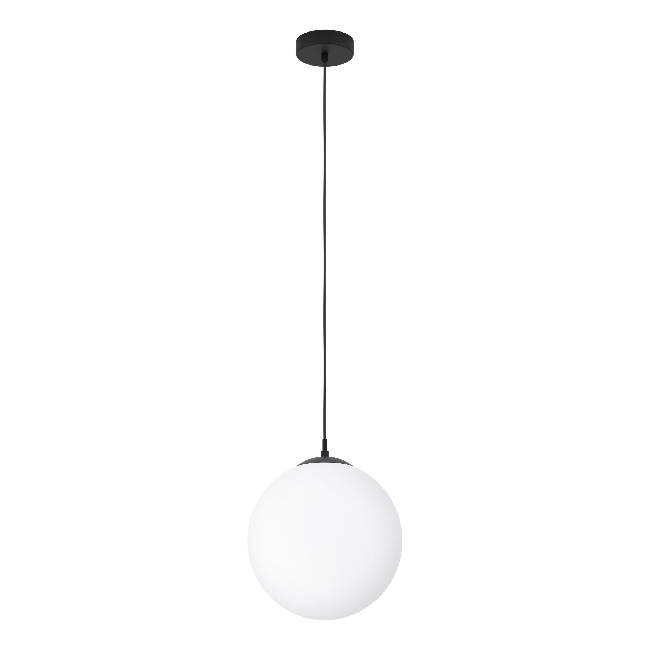 EGLO hanglamp Rondo 3 - e27 - ø 30 cm - zwart/wit