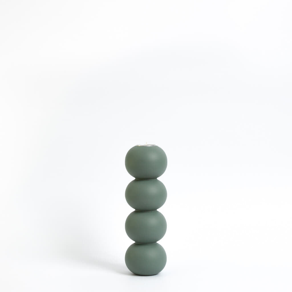 LEMON LILY Candleholder stack 2-in-1 - Green