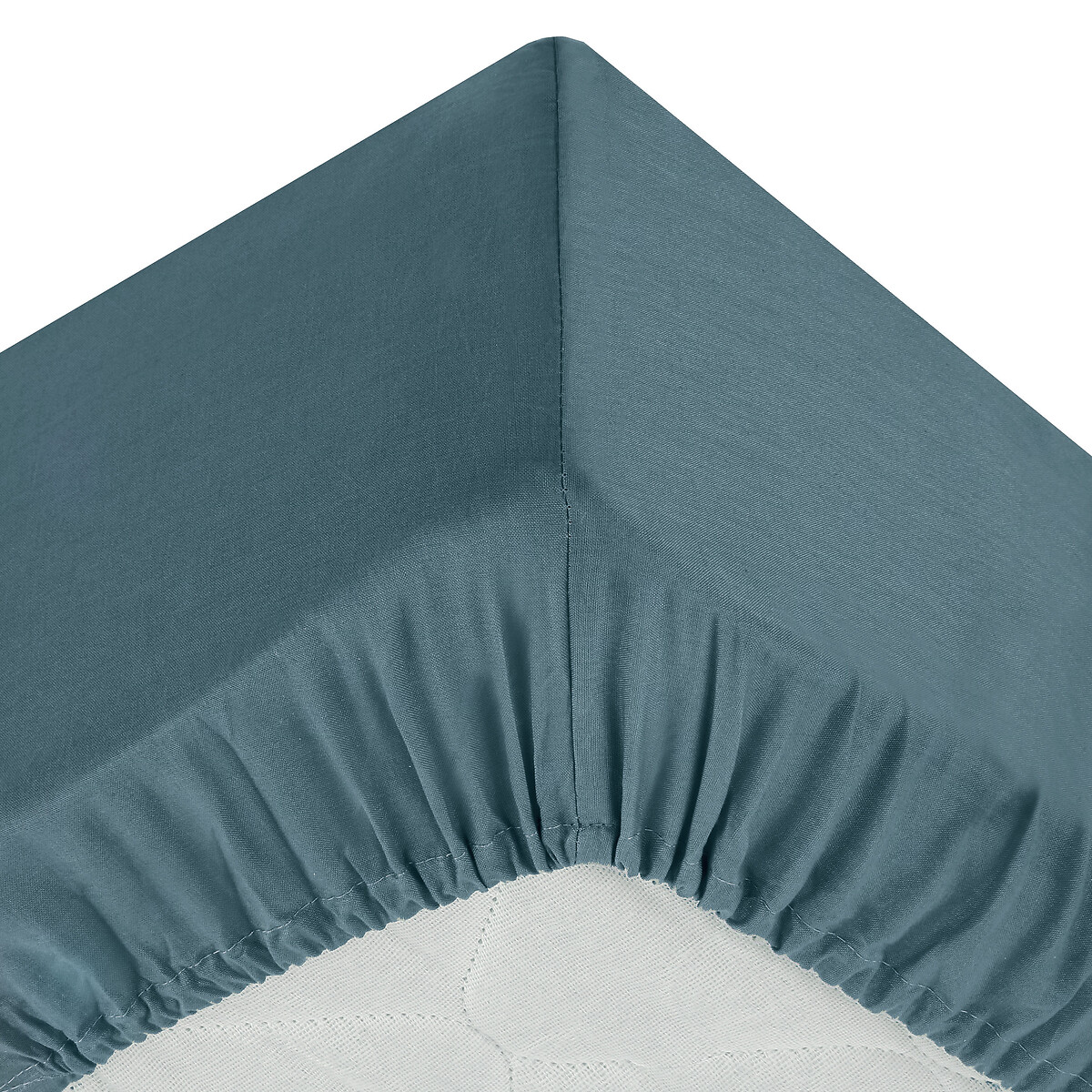 Fitted Sheet, cotton Storm blue, 90x190 cm