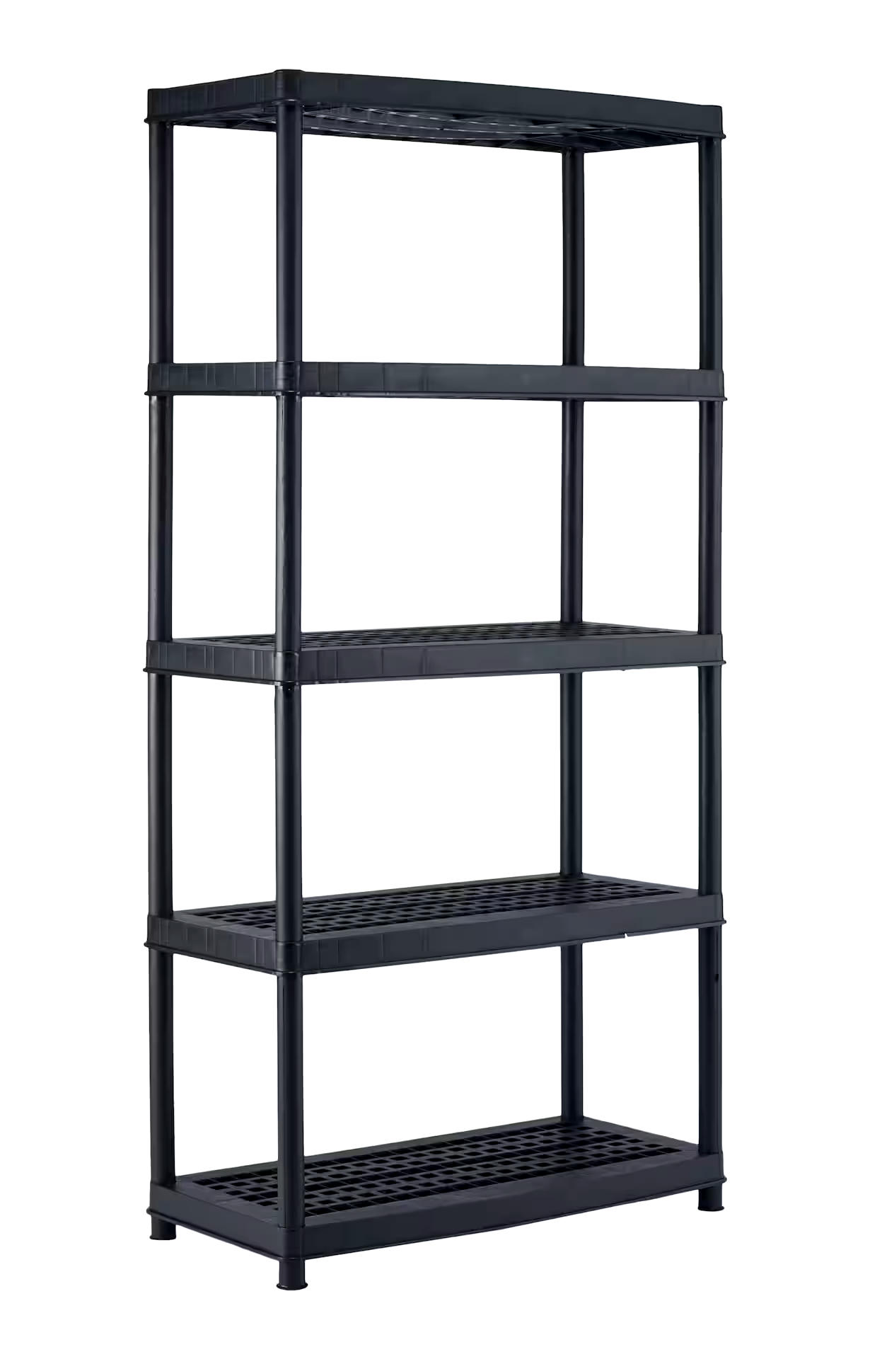 Certified 5-Shelf Resin/ Plastic Storage Rack/ Shelving Unit, 36 x 18 x 72-in